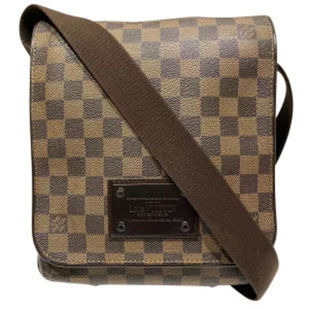 Louis Vuitton Brooklyn Shoulder Bag Damier Toile Leather